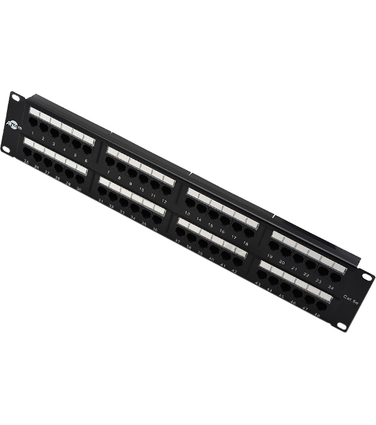 Патч-панель 19' ATCOM AT4852 48XRJ45 UTP 2U cat.5е