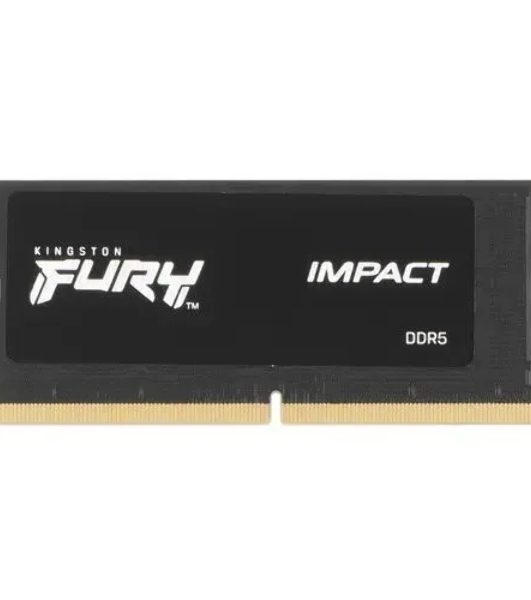 Оперативная память Kingston Fury Impact, DDR5, 16GB (1x16 GB), 5600 MHz, CL40, SO-DIMM