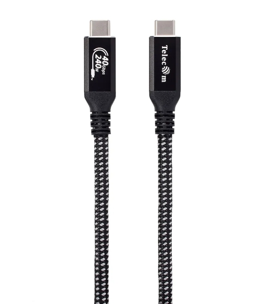 Кабель USB4 TypeCM/CM 8K@30Hz, 40Gbps, PD 240W, медь Telecom 2м TUS840-2M