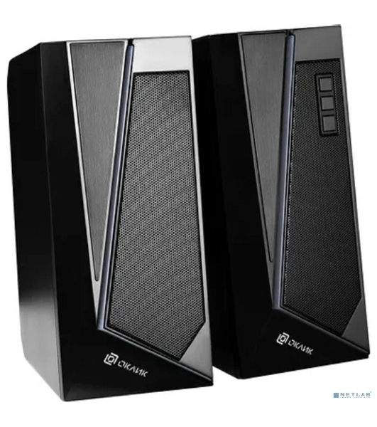 Акустическая система Oklick OK-125 2.0 черный 12Вт