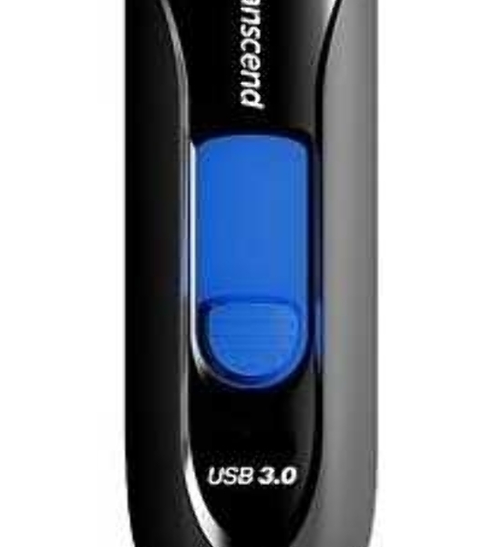 Флешка USB Transcend Jetflash 790 (TS32GJF790K), 32Gb, USB 3.0, R/W 70/25, черный/синий