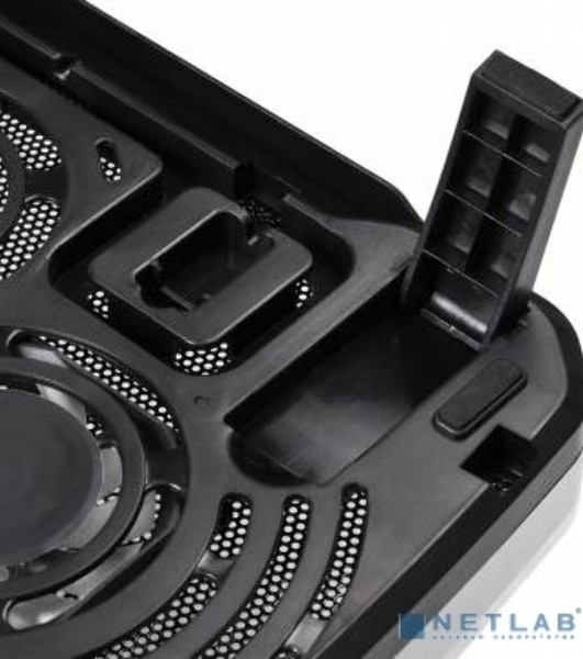 Подставка Buro BU-LCP156-B208 15.6'355x260x21мм 2xUSB 2x 80ммFAN 560г металлическая сетка/пластик черный