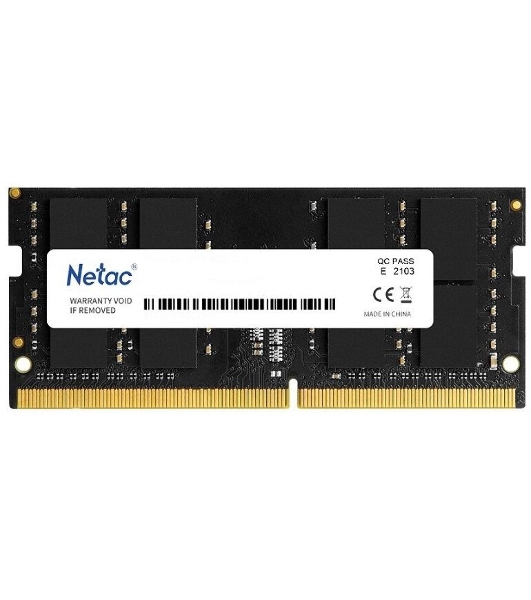 Оперативная память NETAC Basic, DDR4, 8GB (1x8GB), 2666MHz, CL19, SO-DIMM