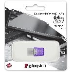 Флешка USB Kingston DataTraveler microDuo 3C (DTDUO3CG3/64Gb), 64Gb, USB 3.2 Gen 1/Type-C, R/W 200/15, фиолетовый, фото2