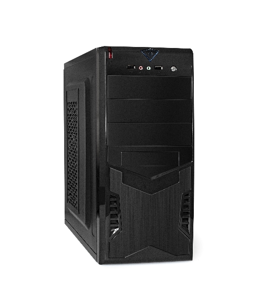 Компьютерный корпус Miditower ExeGate CP-601 Black, ATX, (CP450W, 80мм), 2хUSB, Audio