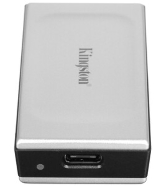 Внешний SSD Kingston XS2000, 2TB, USB 3.2 Gen 2x2 Type-C, R/W 2000/2000, серебристый