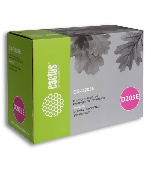 Картридж лазерный Cactus CS-D205E черный (10000 стр.) для Samsung ML-3710ND/ML-3712DW/SCX-5639FW/SCX-5637FR
