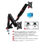 Кронштейн для мониторов Arm Media LCD-T22 черный 15'-32' макс.14кг настольный поворот и наклон верт.перемещ., фото23
