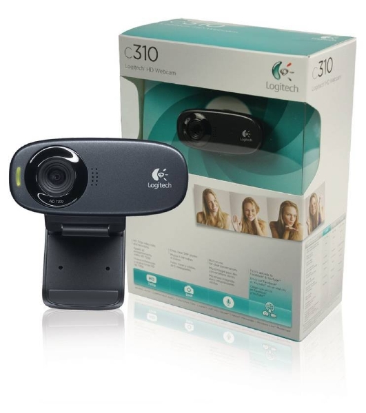 Веб-камера Logitech C310 HD 1280x720, 30 кадр/с, USB Type-A, микрофон (шумоподавление), автоосвещение, универсальное крепление