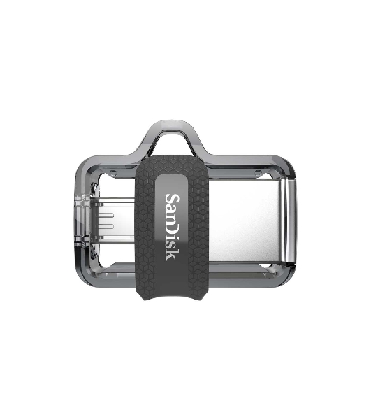 Флешка USB 64 Gb SanDisk Ultra Android Dual OTG, m3.0/USB 3.0, черный