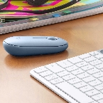 Мышь беспроводная Logitech Pebble M350 серый, 1000 dpi, радиоканал, Bluetooth, USB, кнопки - 3, фото10