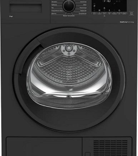 Сушильная машина Beko DF7412Gb черный, 8 кг, сушка - тепловой насос, программ - 15, 59.7 x 84.6 x 53.7 см