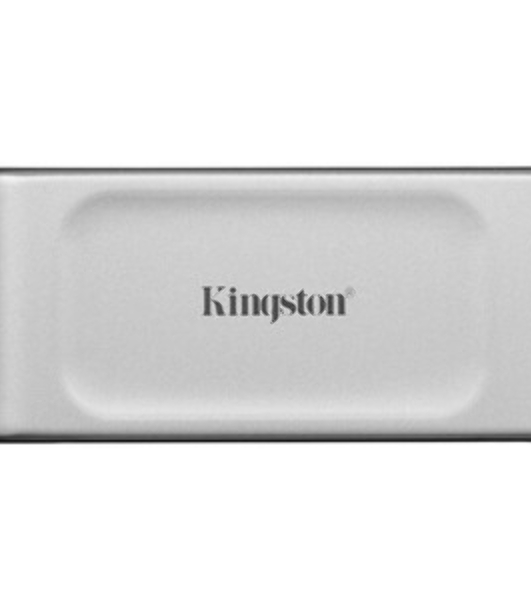 Внешний SSD Kingston XS2000, 2TB, USB 3.2 Gen 2x2 Type-C, R/W 2000/2000, серебристый