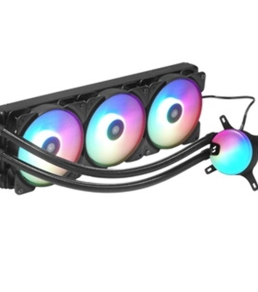 Система жидкостного охлаждения для ПК/Water Cooling System Fractal Design Lumen S36 V2 RGB (200W, 360mm, Black, ARGB/Fans: 3x120mm, 56CFM, 33.2dBA, 2000RPM/Pump height 67mm, 22dBA, 4000RPM, Rad thickness 27mm/S: 1851, 1700, 1200, 115X, 2011, 2066, AM5, AM4)
