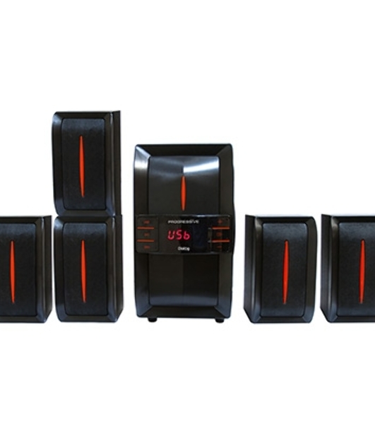 Акустическая система Dialog Progressive AP-540 черный акустические колонки 5.1, 40W+5*12W RMS, USB+SD reader