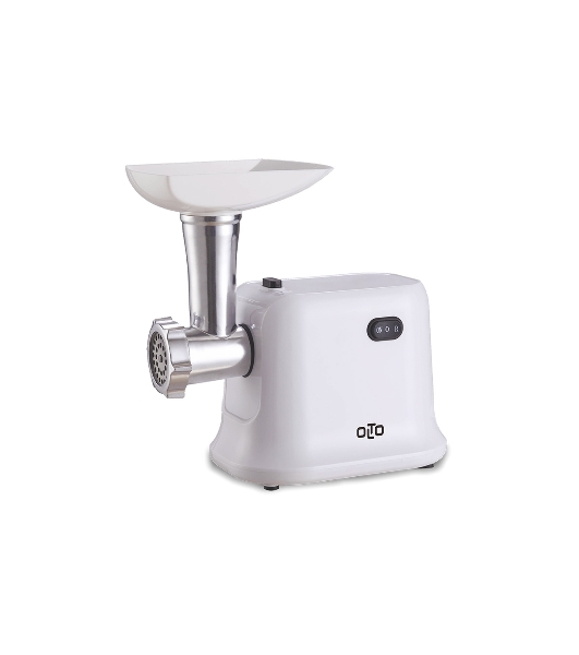 Мясорубка электрическая OLTO HM-080 белый, 1800 Вт, 1.5 кг/мин, реверс, защита от перегрузки, насадки - 4