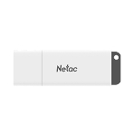 Флешка USB Netac U185 128Gb NT03U185N-128G-20WH, USB 2.0, с колпачком, пластиковая белая, фото3
