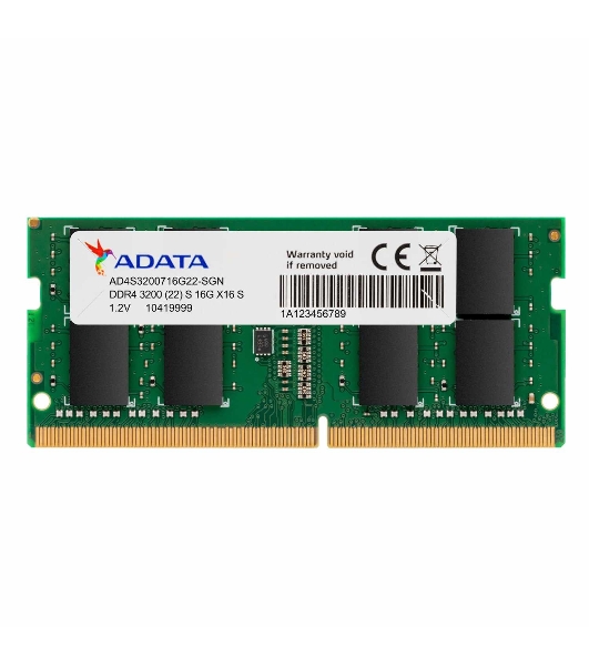 Оперативная память ADATA, DDR4, 8GB (1x8GB), 3200MHz, CL22, SO-DIMM, OEM