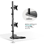 Кронштейн ONKRON D208FS для двух мониторов 13'-32' настольный, черный, фото14