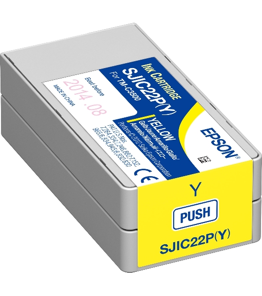 Картридж струйный SJIC22P(Y): INK CARTRIDGE FOR TM-C3500 желтый