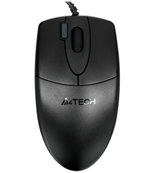 Мышь проводная A4Tech OP-620DS черный, 1000 dpi, USB, кнопки - 4