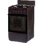 Плита комбинированная Flama RK 2201 B коричневый, конфорок 4 шт, духовка 50 л, 50 см x 85 см x 60 см, фото 1