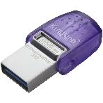 Флешка USB Kingston DataTraveler microDuo 3C (DTDUO3CG3/256GB), 256Gb, USB 3.2 Gen 1/Type-C, R/W 200/15, фиолетовый, фото3