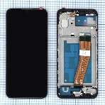 Дисплей для Samsung Galaxy A03 SM-A035F черный с рамкой, фото 1