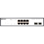 Коммутатор неуправляемый PoE ORIGO Unmanaged Switch 8x1000Base-T PoE, 2x1000Base-X SFP, PoE Budget 120W, 19' w/brackets, фото6