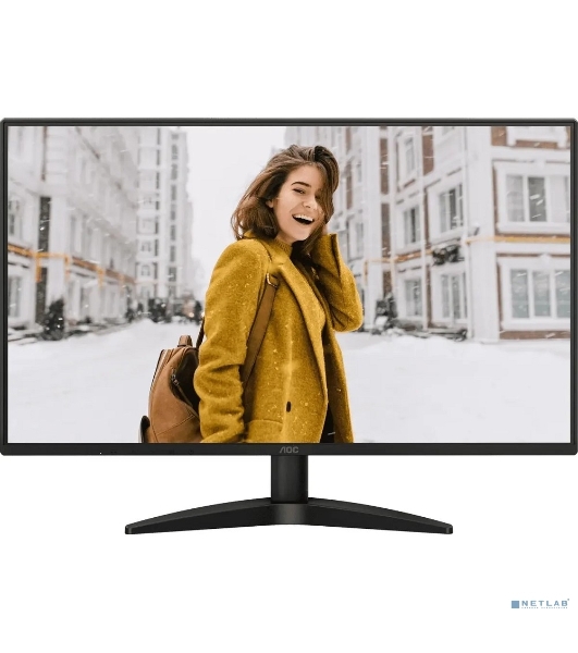 Монитор 27' AOC 27B36H IPS 1920x1080, 100 Гц, 4 мс, 16:9, 250 кд/м², HDMI 1.4, VGA, черный