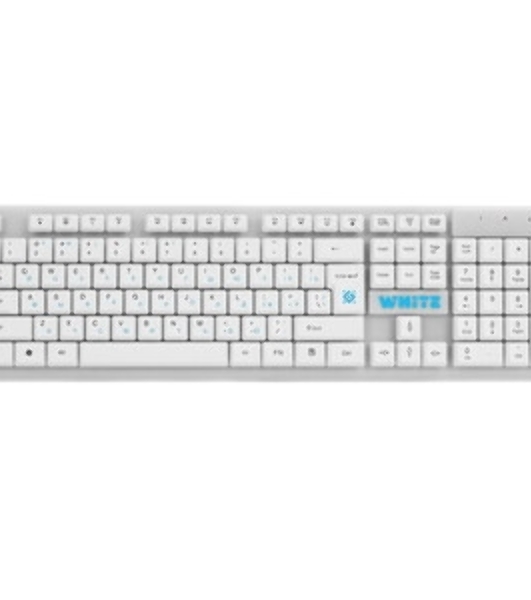 Клавиатура проводная Defender GK-172, USB, белый