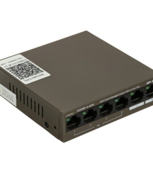 Коммутатор сетевой IP-COM G2206P-4-63W 4x10Base-T/100Base-TX/1000Base-T 2x1000Base-T PoE порты 4 Количество портов PoE+ 4 G2206P-4-63W