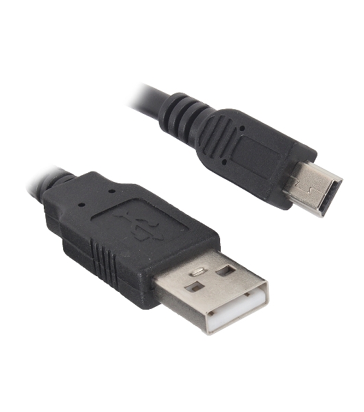 Кабель Gembird/Cablexpert USB 2.0 Pro, 2xAM/miniBM 5P, 0.9м, экран, черный