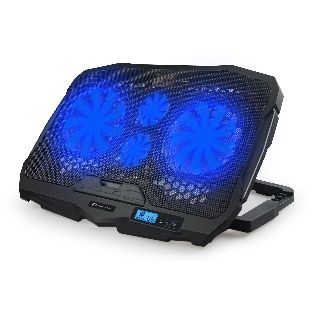 Подставка для ноутбука Digma D-NCP170-4 17'390x280x28мм 2xUSB 4x 70/125ммFAN 750г черный