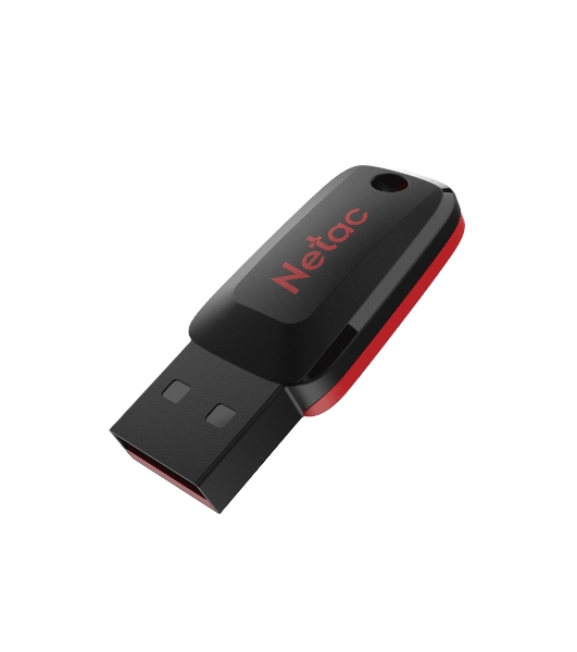 Флешка USB R/W Netac 128Gb U197 NT03U197N-128G-20BK USB 2.0 черный/красный