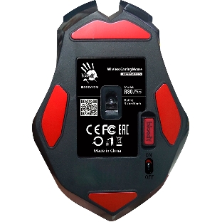 Мышь беспроводная A4Tech Bloody R80 Plus Skull черный, 5000 dpi, радиоканал, USB, кнопки - 8