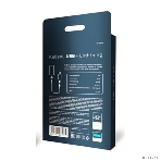 Кабель Rexant USB-A - Lightning для Apple, 2,4А, 1м, в черной нейлоновой оплетке, со световой индикацией, фото2