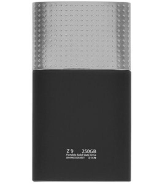 Внешний SSD Netac Z9, 250 Gb, USB 3.2 Gen 2 Type-C, R/W 550/480, черный