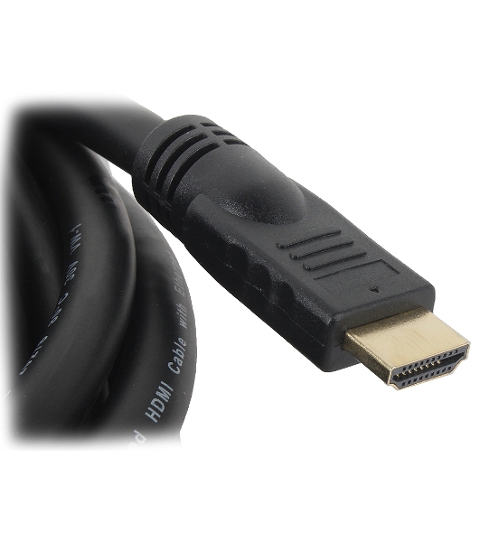 Кабель Cablexpert HDMI CC-HDMI4-20M, 19M/19M, v2.0, медь, позол.разъемы, экран, 20м, черный, пакет