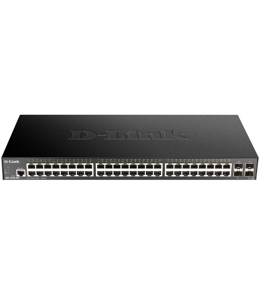 Коммутатор D-Link DGS-1250-52X/A1A, 48×1 Гбит/с + 4×10 Гбит/с SFP+, управляемый