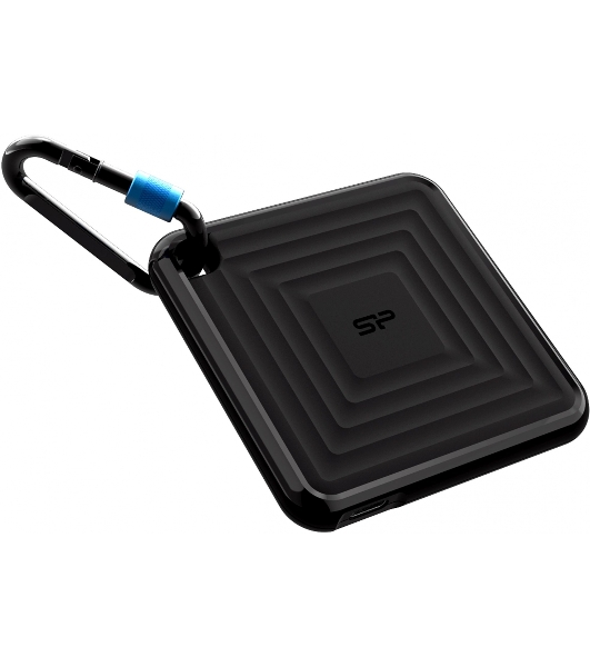 Внешний SSD 2TB Silicon Power PC60, External, USB 3.2 Type-C R/W - 540/500 MB/s черный