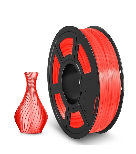 Филамент NVPrint TPU Trans. Red для 3D печати диаметр 1.75мм длина 165 метров масса 0,5 кг
