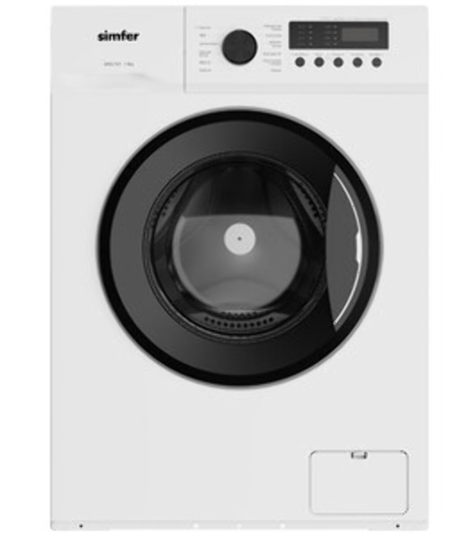 Стиральная машина Simfer WWC701 белый, загрузка фронтальная 7 кг, 1200 об/мин, класс A+++