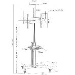 Подставка для телевизора Arm Media PT-STAND-11 черный 32'-65' макс.40кг напольный фиксированный, фото2
