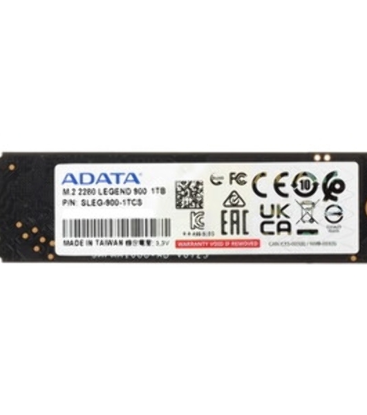 Накопитель SSD ADATA LEGEND 900, 1Tb, PCIe 4.0 x4, M.2 2280, NVMe, R/W 7000/4700, с радиатором