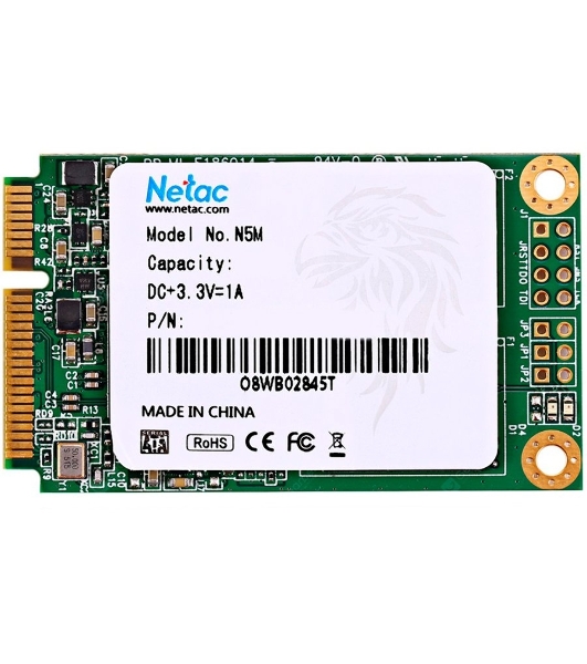 Накопитель SSD Netac N5M, 256Gb, mSATA, R/W 560/520