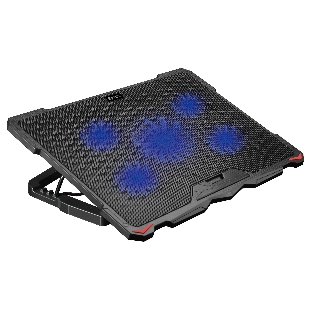 Подставка для ноутбука Digma D-NCP180-5 18'415x295x25мм 2xUSB 5x 79/150ммFAN 850г черный