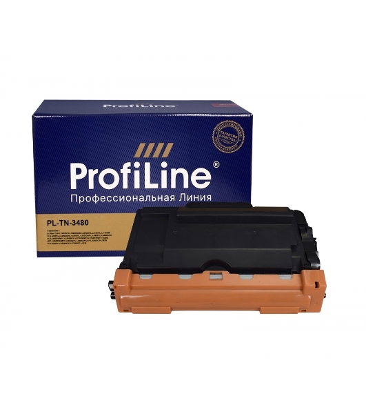 Картридж ProfiLine PL-TN-3480 для принтеров Brother HL-L5000D/5100DN/5200DW/6300DW/6400DW/6400DWT/DCP-L5500DN/6600DW/MFC-L5700DN/5750DW/6800DW/6900DW 8000 копий