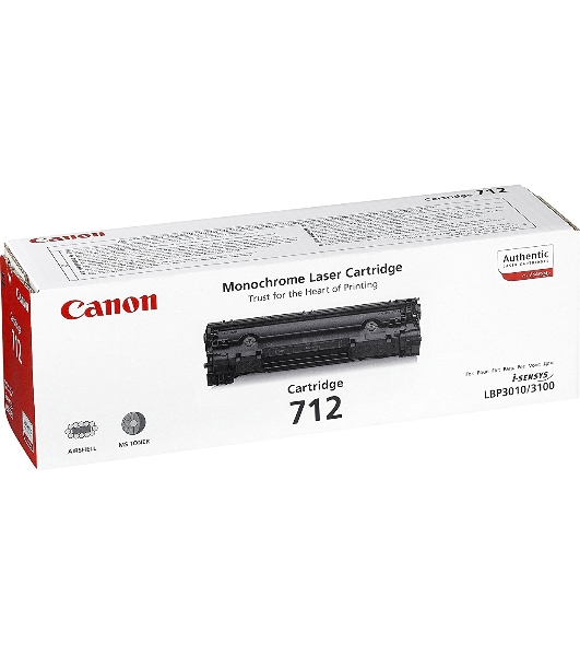 Картридж лазерный Canon Cartridge 712 (1870B002/1870A002) черный (1500 стр.) для Canon LBP-3010/3100
