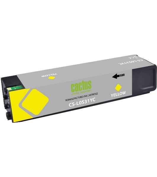 Картридж струйный Cactus CS-L0S31YC 976YC желтый (245мл) для HP PageWide P55250dw/P57750dw MFP Managed